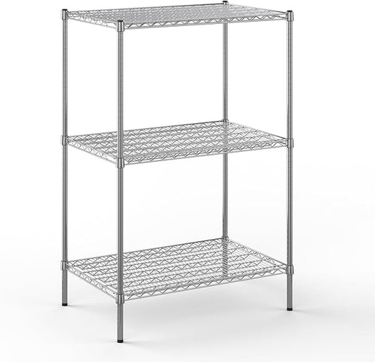 24" Deep x 36" Wide x 54" Height Wire Shelving Kit | 3-Tier | NSF Commercial Storage Rack Unit