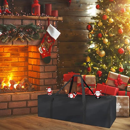 Storage Bag for Festival Decorations, Waterproof Dustproof Heavy Duty Decor Organizer Bag, Storage Bag for Decorations (Only Bag, 27"Lx12"Wx10"H)