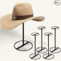 SEKSON Cowboy Hat Stand, Tabletop Hat Display Rack, Metal Iron Hat Holder Stand for Caps, Wigs, Helmets (4 Pack)