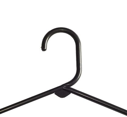 Nahanco Plastic Clothes Hangers, Black, 24/Pack (TBBHU)