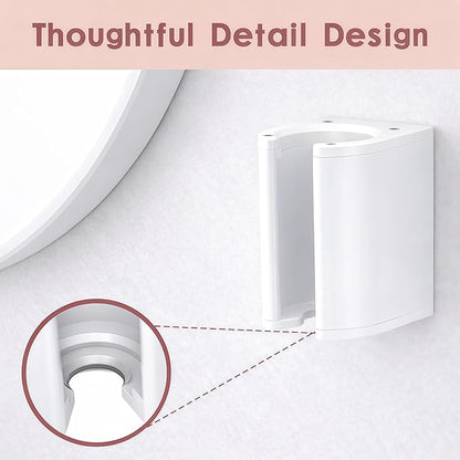 Dyson Airwrap Holder, Aluminum Curling Iron Holder Wall Mount for Dyson Airwrap/Airstraight/Shark Flex Style, Flat IronHolder for Bathroom Storage, White Chochoyah