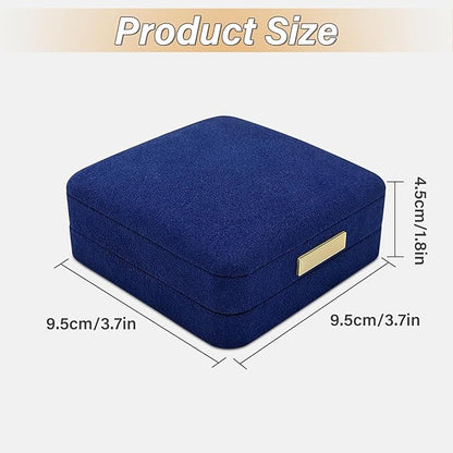 Bracelet Box, Microfiber Necklace and Bracelet Holder Necklace Box with Detachable Pad, Premium Necklace Storage Bracelet Jewelry Box for Necklaces, Bracelet (blue)