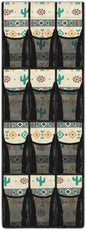 Cactus Behind The Door Organizer Easy to Install Geometry Door Hanger Organizer for Closet Mesh Fabric Rainbow Shoe Holder Hanger for School