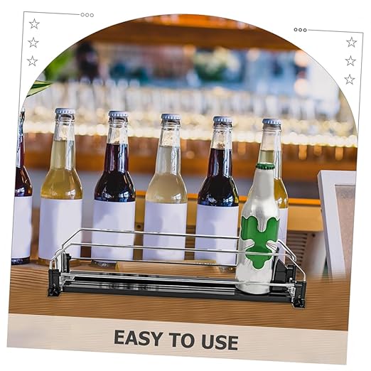 Automatic Pusher Drinks Organizer Dispenser Fridge Soda Can Organizer for Neat Storage Easy Installation Smooth Finish for Pantry and Refrigerator Use