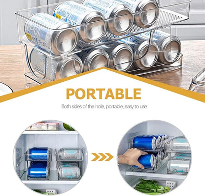 Multi-Function Can Holder Household Fridge Organizer Soda Organizer Refrigerator Can