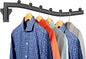 Folding Clothes Hanger Rack Swing Arm Hook Holder Clothing Hanging Garment Drying Closet Rod Storage Organizer Wall Mount Space Saving for Closet Organizer, Bathroom, Bedroom, Laundry Room Black