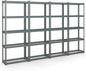 Goplus 5-Tier Metal Shelving Unit, 4 Pack Heavy Duty Wire Storage Rack with Anti-Slip Foot Pads, Height Adjustable Shelves for Warehouse, Kitchen, Living Room, Garage, 12" D x 27.5" W x 66" H