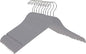 Quality Semi Curved Wooden Suit Hangers, 10-Pack Smooth Finish Solid Wood Coat Hanger with Swivel Hook, Jacket, Pant, Dress Clothes Hangers (Gray, 10)