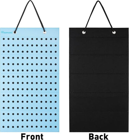 PACMAXI Shoe Charms Organizer - 186 Hole Hanging Display Stand, Wall Mounted Holder