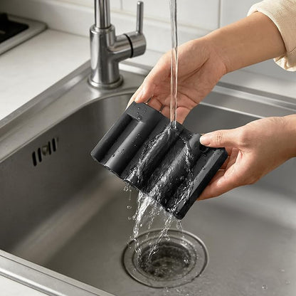Silicone Soap Dish,Self Draining Soap Holder Perfect for Shower,Bathroom Sink,Kitchen Sink & Travel,Non-Slip Bar Soap Holder Extend Soap Life,Keep Soap Bars Dry & Easy Cleaning NBlack-1Pcs