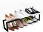 QUALIAZERO 2-Tier Expandable Shoe Rack – Durable Organizer Shelf for Entryways, Bedrooms, Bathrooms, and Laundry Rooms (GALAXY BLACK, 1 PACK)