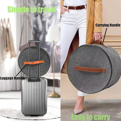 Hat Storage Box,Hat Boxes for Women Storage,Cowboy Hats Holder for Travel,Wide Brims Hat Carrier Case,Stuffed Animal Toy Organizer,Hat Box Closet Organizers and Storage,Hat Boxes for Men