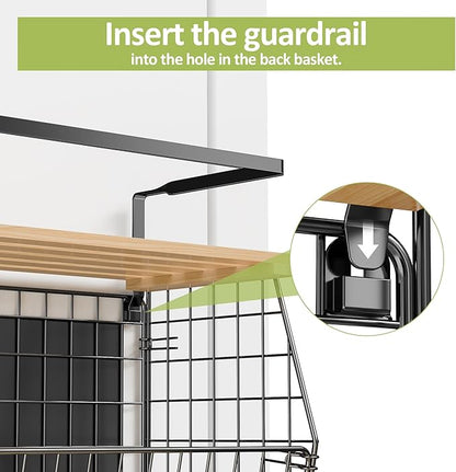 Magnetic Shelf for Fridge: Fruit Potato and Onion Storage Bin - Magnetic Spice Rack for Refrigerator & Kitchen Counter - Pantry Organizers and Storage