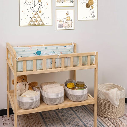 CubesLand Baskets for Shelves Storage,Cube Shelf Closet Storage Bins Set 3,Long-lasting &Skin-friendly Toy Basket Bin,Stylish Room Decor Basket,Woven Off White/Light Brown