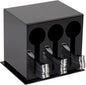 Mind Reader Utensil Dispenser, Silverware Organizer, Plastic Fork and Spoon Dispenser, Kitchen, Black