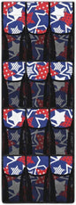 ZUXONGSY12 Pockets Behind Door Organizer American Star Over The Door Shoe Organizer Multi-Funtion Wall Hanging Storage for Living Room 4th of July Shoe Holder Hanger