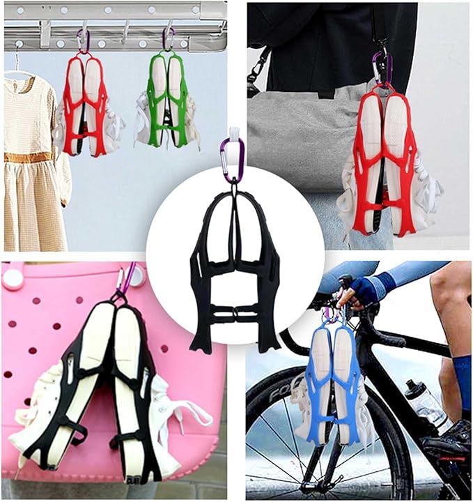 Shoe Holster,Space-Saving & Portable & Durable Pockets Hanging Shoe Organizer with Hook for Storage Mens Shoes,Also can Used as Travel Shoe Rack Hanging