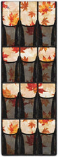 Fall for Maple Leaf Shoe Organizer Over The Door Mesh Fabric Door Hanging Shoe Organizer for Living Room,Easy to Install and Space Saving Wall Hanging Storage, 4 Metal Hook and 12 Pockets