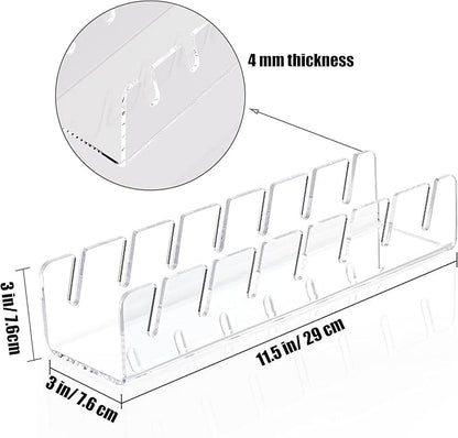 Hat Stand for Baseball Caps 2 Pcs Acrylic Clear Hat Holder Display and Organizer for 14 Baseball Caps, No Install Hat Rack Storage for Closet Bedroom