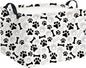 CLOCOR Rectangular Storage Basket,Collapsible Fabric Storage Container,Waterproof Toy Bin with Handles,Gift Basket(Paw)