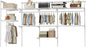 Closet System Wall Mounted 4-9.5 Ft, Heavy Duty Adjustable Wire Shelving with Hanging Rod, Custom Organizer Kit for Bedroom Laundry Mudroom, White