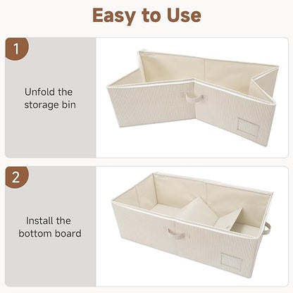 StorageWorks Under Bed Storage Bins, 10" Underbed Storage Containers with Clear Lid, Handles and Label Holder, 20.5 Gallon Storage Box for Clothes, Bedding, Blankets, Shoes, Baby Clothes, 2 Pack