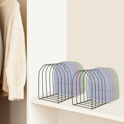2 Pcs Beanie Holder Organizer, Metal Beanie Hat Display Stand, Knitted Hat Storage Rack Display Stand, Metal Cap Holder for Winter Cap Display, Suitable for Entrance, Bedroom, Office and Other Places