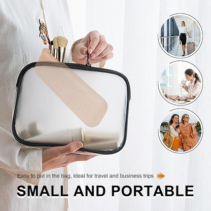 Silicone Makeup Brush holder travel case,Large makeup brush bag with Half-open Snap Design, Anti-fall Out vanity organizer for Toothbrushes,lipstick,eyebrow pencil,BB Cream,Liquid Foundation(Khaki)