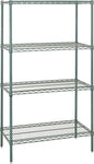 Quantum Storage Systems WR74-1260P-5 Starter Kit Wire Shelves Green Epoxy 5 Shelves 74" H x 60" W x 12" D