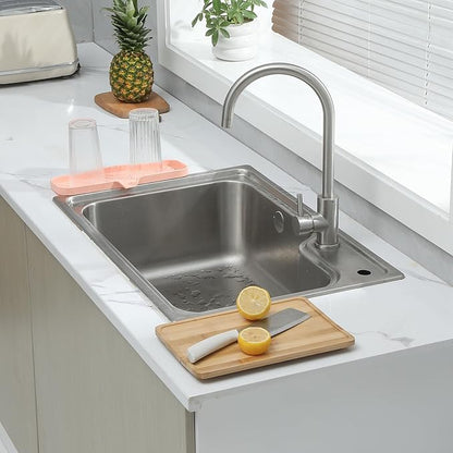 MicoYang Silicone Bathroom Soap Dishes with Drain Spout-Bathroom and Kitchen Sink Organizer,Sponge Holder,Dish Soap Tray,Perfect for Dispenser,Scrubber,Bottle,Cup on Sink or Counter-Pink 12"×4"