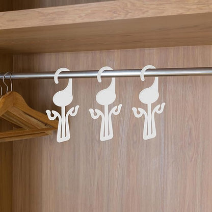 30pcs Plastic Shoe Hangers and Slipper Drying Hooks Household Shoe Organizer Wall-mounted Design for Closet Storage and Display
