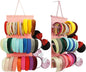 Hanging Headband Holder for Girls, Felt Headband Organizer Storage Holder - Pink