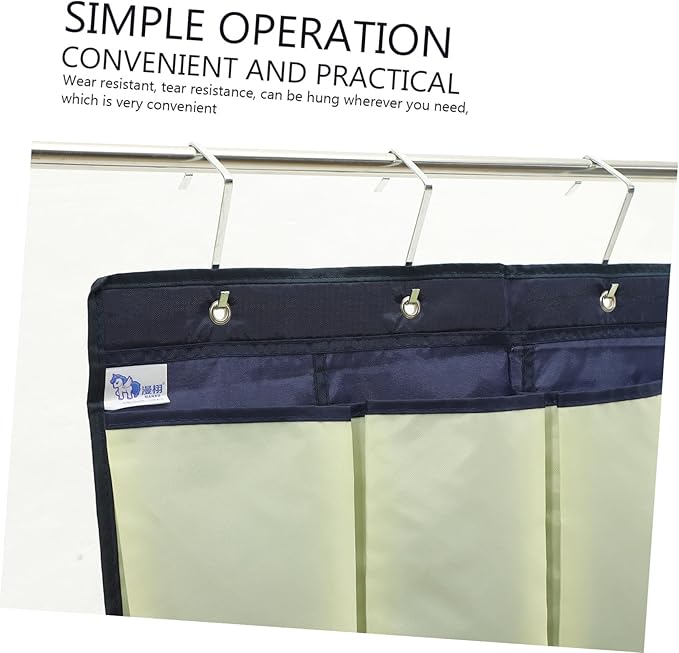 Door Shoe Organizer Closet Hanging Bag for Shoes Oxford Cloth Compartment Storage Pouch Rustic Modern Style
