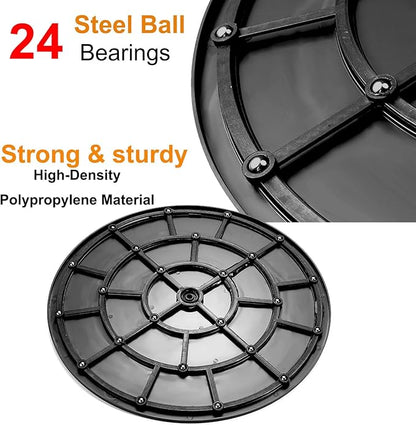 2 PCS 16 Inch Lazy Susan Turntable Heavy Duty Rotating Swivel Stand Lazy Susan with Steel Ball Bearings Flat Base Stand for TV/Computer/Monitor/Arts/Crafts/Bonsai/Statue/Cabinet Organizer