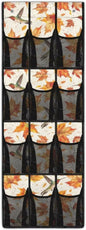 Hummingbirds and Maple Leaves Over The Door Shoe Organizer for School,Space Saving Door Hanger Organizer Large Capacity Wall Hanging Storage 12 Pockets