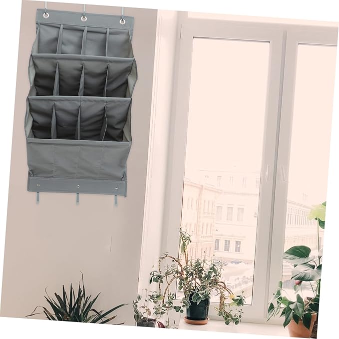 Cabilock Multi-layer Wall Storage Bag over The Door Organizer Shoe Organizer Oxford Easy Hanging Hooks