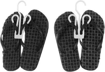 CM Cosmos Pack of 12 Plastic Slippers Leather Shoes Drying Hanging Shoe Rack