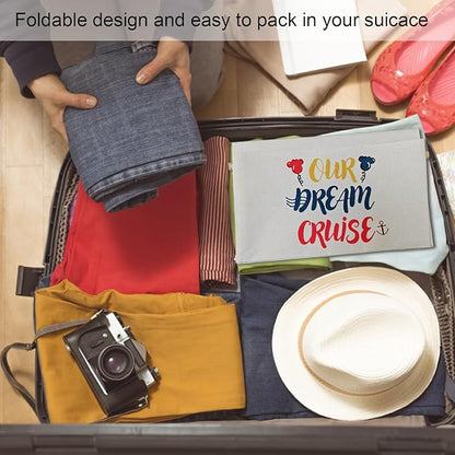DCL Cruise Fish Extender Gifts Organizer - Hanging 3-Pockets for DCL Cabin Doors -Cruise essential Fish Extender Hanger Perfect for 2025 & 2026 (White)