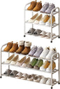 kiplant Shoe Rack for Closet, 3-Tier Expandable Closet Shoe Rack Metal Organizer, Heavy Duty Shoe Storage Shelf for Entryway, Doorway, Narrow Space