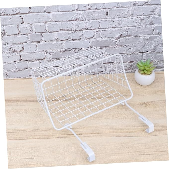 Ciieeo Cabinet Storage Basket over Door Hanging Organizer Hanging Rack for Desk Kitchen Closet