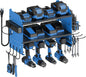 CCCEI Modular Power Tools Organizer Charging Station, Drills and Battery Storage Wall Mount, Garage Shop Organization, Anniversary, Birthday, Gifts for Men, Father, Blue, 1 Pack.