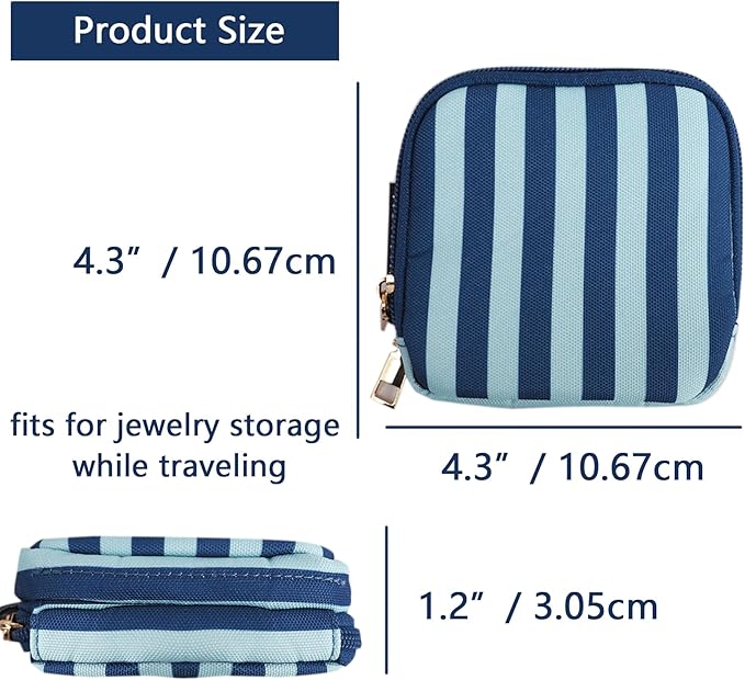Travel Jewelry Case Small Jewelry Organizer Purse Jewelry Bag Women Jewelry Purse Double Layers for Bracelet Rings Earring Necklace