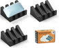 Self Draining Soap Dish Holder,Silicone Soap Dish,for Bathroom,Kitchen, Sponges，Can Extend Soap Life，Keep Soap Bars Dry and Easy Cleaning (N-Black,3-Pack)