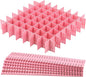 acDesign 40Pcs Grid Drawer Dividers, Adjustable Drawer Organizer for Socks, Underwear, Lingerie, Makeup, Bedroom Office Kitchen Storage (Pink)