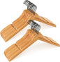 TOPIA HANGER Bamboo Wooden Hangers, Clothes Hangers with Rotatable Black Hook and Smooth Cut Nothces, Set of 20 Durable and Slim Wood Hangers for Coats, Suits, Jackets, Sweaters, Dresses - CTS08