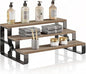 3 Tier Makeup Organizers,Bathroom Organizer,Perfume Organizer for Dresser,Cologne Stand for Men,Wood Display Riser Stand for Vanity,Bedroom,Dressing(Walnut-Width=14")