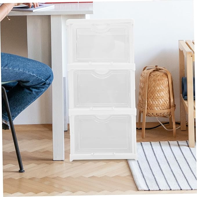 Shoe Storage Box Multilayer Shoe Boxes Entryway Organizer Material Easy to Clean