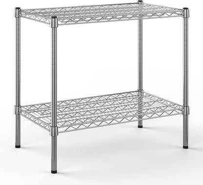18" Deep x 30" Wide x 27" Height Wire Shelving Kit | 2-Tier | NSF Commercial Storage Rack Unit