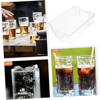 Household Fridge Organizer Drawer-style Beverage Storage Rack for Cans and Bottles Easy Dispenser for Refrigerator Drink Holder