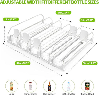 Coanto Drink Organizer for Fridge 3 Row&5 Row